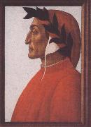 Sandro Botticelli Portrait of Dante Alighieri Sweden oil painting artist